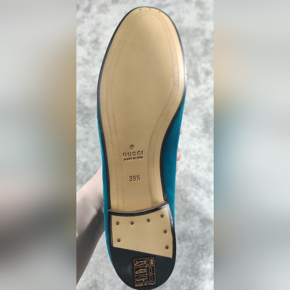 NWT authentic Gucci Brixton Velvet Loafer with leather details - Picture 5 of 9